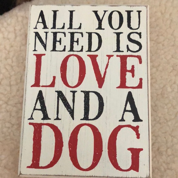 Other - Dog love plaque